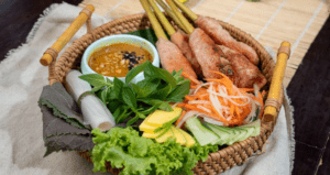 Mẹt nem lụi sả xứ Huế